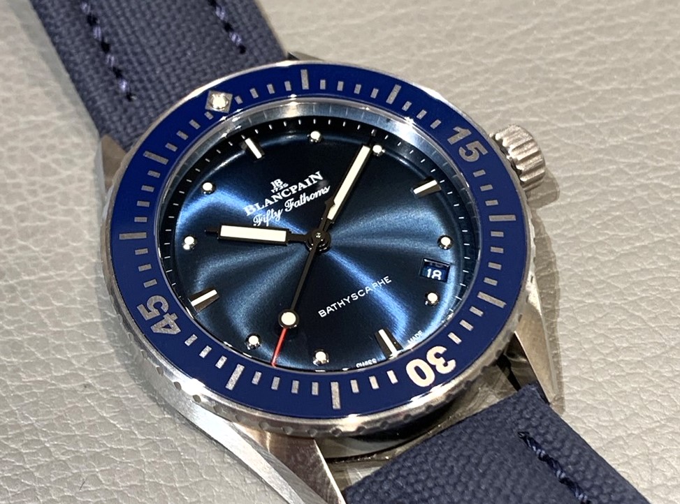 【ブランパン】シンプルな時計の中に見られる奥深さ～フィフティファゾムス バチスカーフ～-BLANCPAIN -1