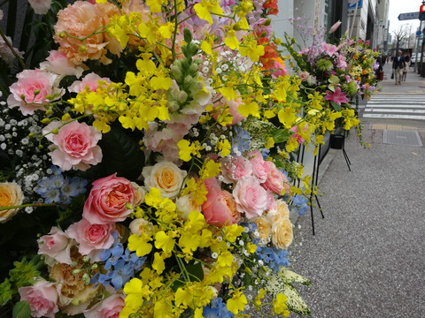 開店祝いのお花、ありがとうございました。