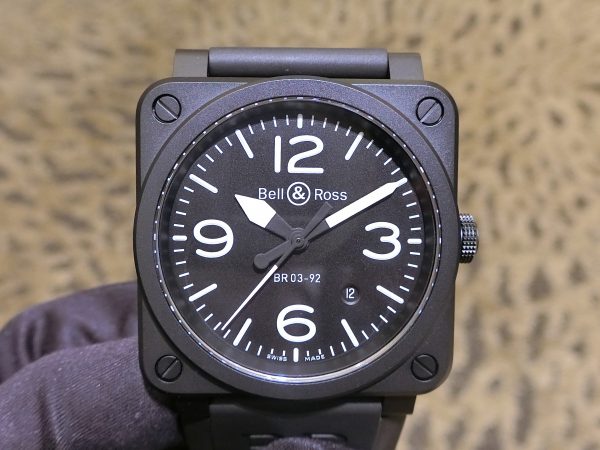 ベル&ロス 計器を思わせる BR03 92-BL-CE/SRB - Bell＆Ross 