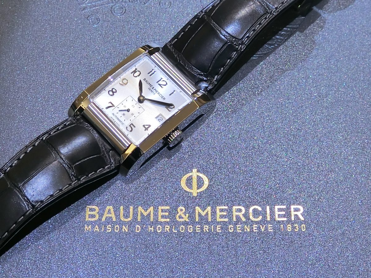 大胆さと繊細さを併せ持つレクタンギュラーケース BAUME&MERCIER「ハンプトン オートマティック」M0A10026