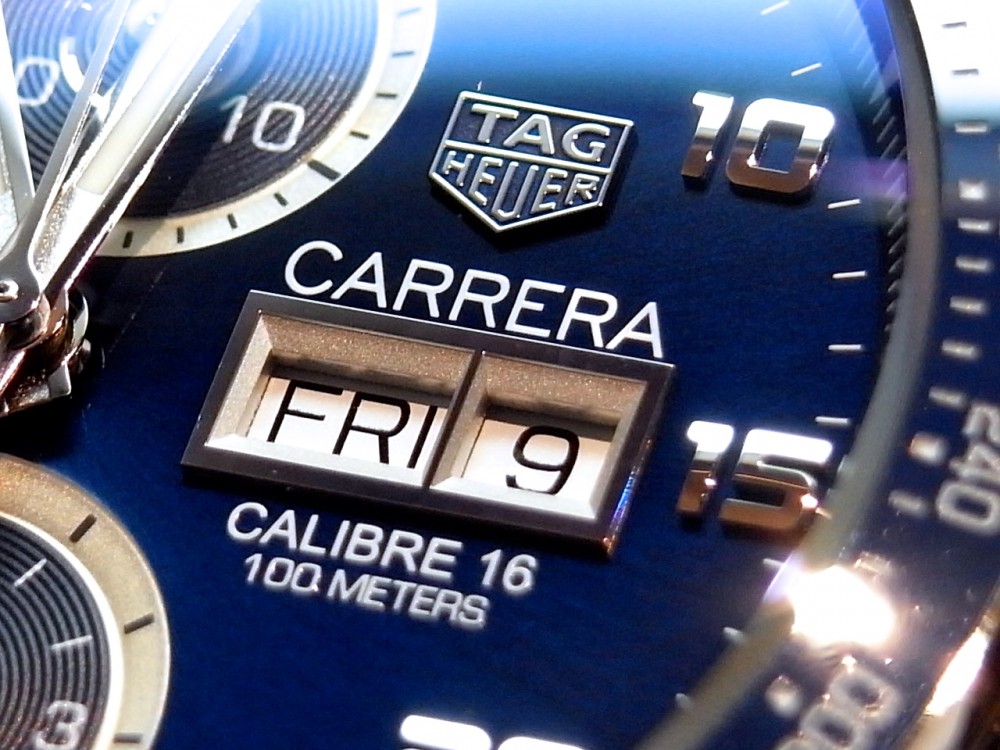 タグ･ホイヤー 立体的な文字盤が高級感を演出させる「カレラ  キャリバー16」。 - TAG Heuer 