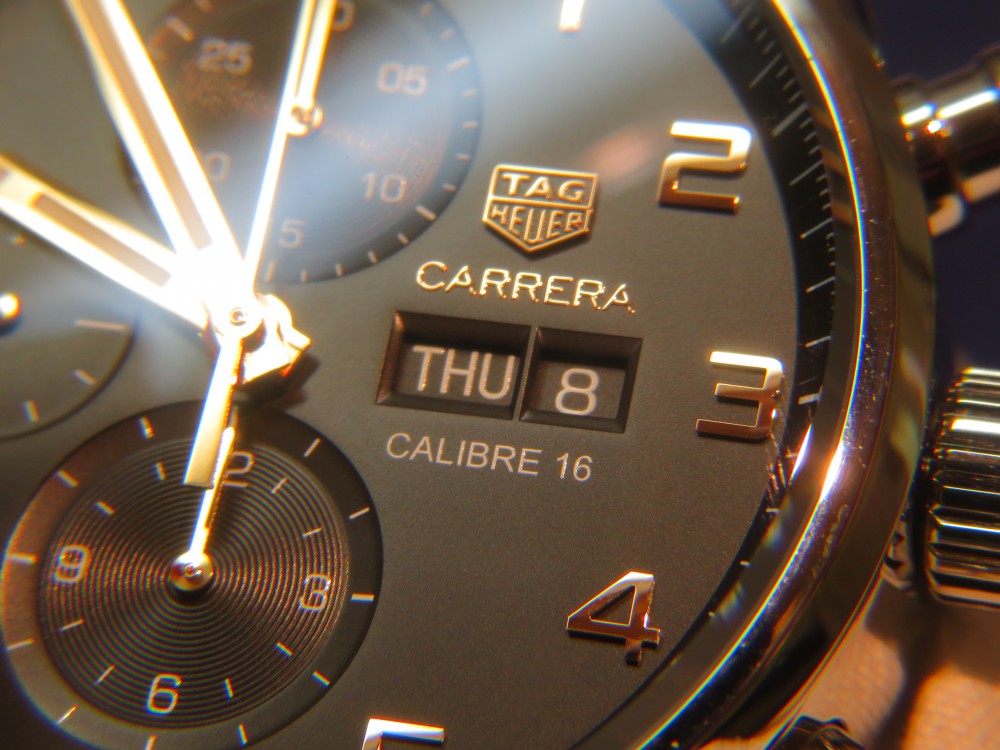 黒×金 エレガントデザイン！ タグホイヤー「カレラ キャリバー16 クロノグラフ デイデイト」CV2A1AB.BA0738 - TAG Heuer 