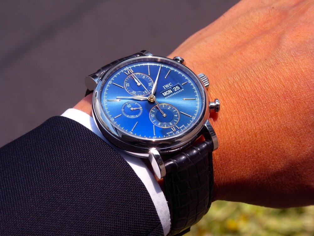 IWCの中で、時代に左右されないクラシカルな腕時計"ポートフィノ・クロノグラフ＝IW391036 " - IWC 