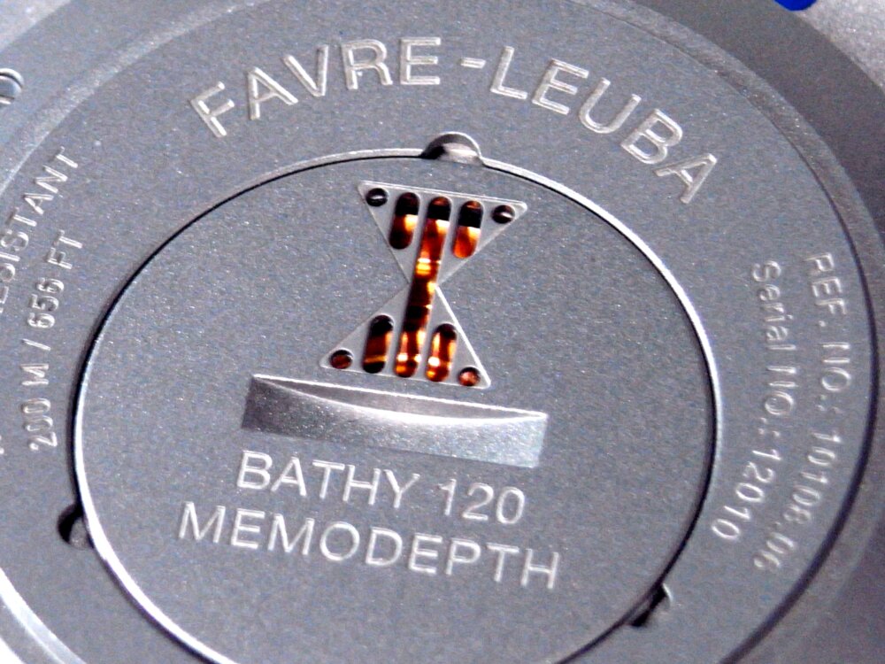 最大水深記録機能「メモデプス」を搭載！ファーブル・ルーバの「 レイダー バシィ120メモデプス」 - FAVRE-LEUBA（取扱い終了） 