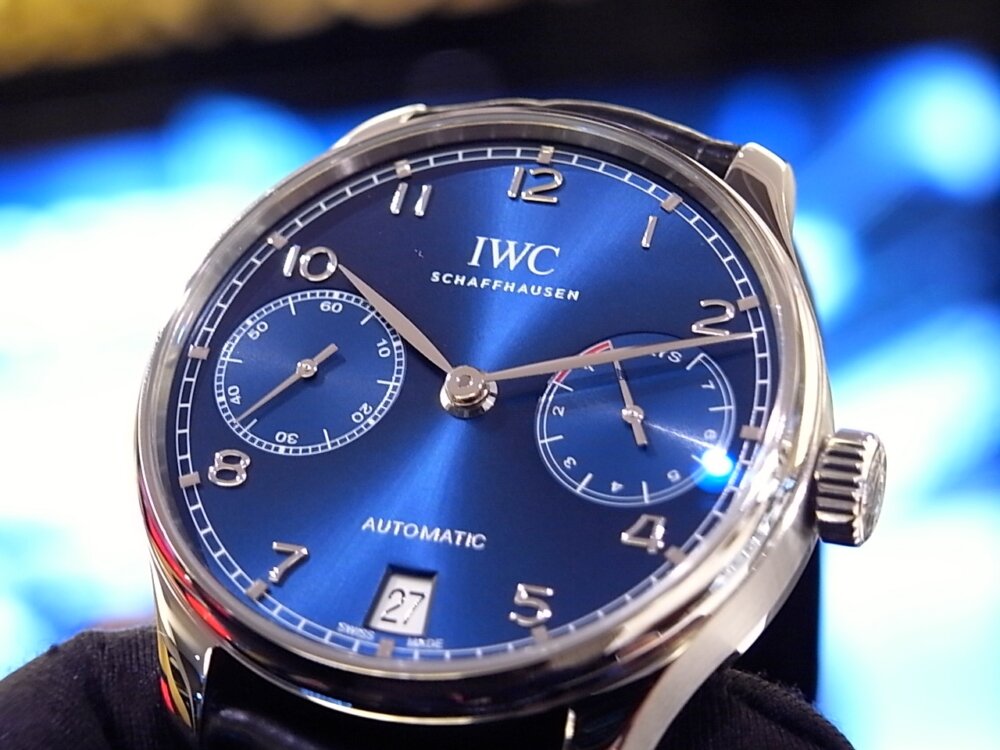 IWC 美しいブルー文字盤を採用した「ポルトギーゼ・オートマティック 7days（7デイズ）」 - IWC 