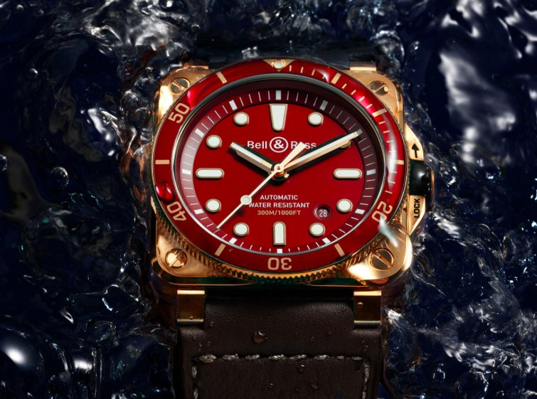 人気のダイバーブロンズコレクションからニューモデル「ベル&ロス BR 03-92 DIVER RED BRONZE」 - Bell＆Ross 