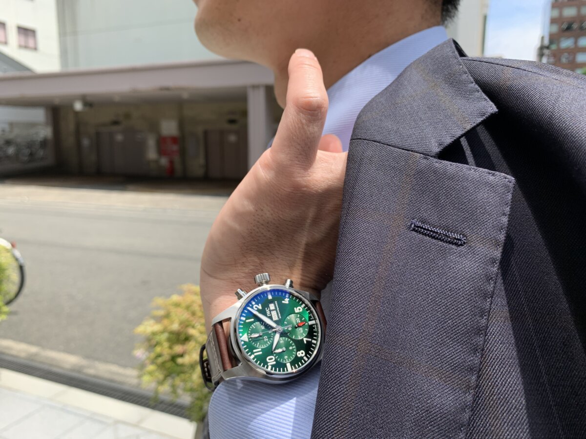 <2021年新作>IWCパイロット・ウォッチ・クロノグラフ41からグリーン文字盤が発売！！ - IWC 