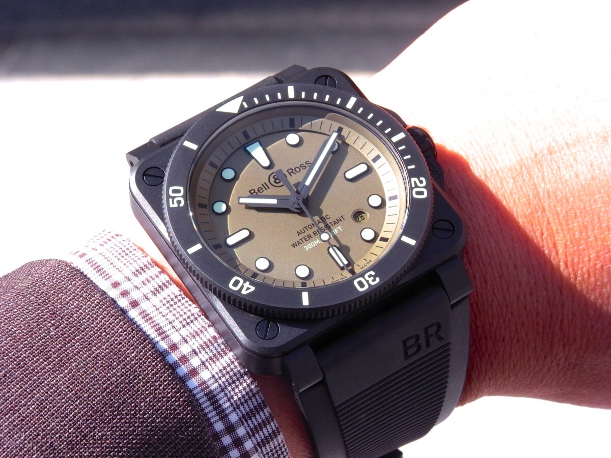 ベル＆ロス Bell & Ross BR 03-92 ダイバー フル ラム　世界999本限定 BR0392-D-C5-CE/SRB グリーン  セラミック 自動巻き メンズ 腕時計