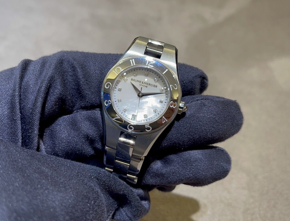 値下げ BAUME&MERCIER リネア レディース腕時計 - 腕時計