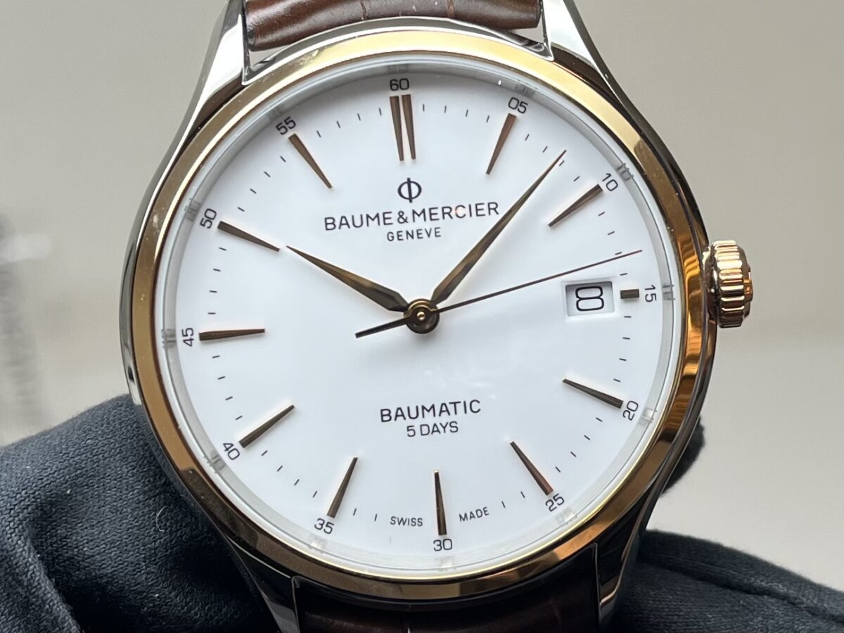 【ボーム&メルシエ】ゴールドがアクセントのクリフトンボーマティックM0A10401のご紹介！！ - BAUME＆MERCIER 