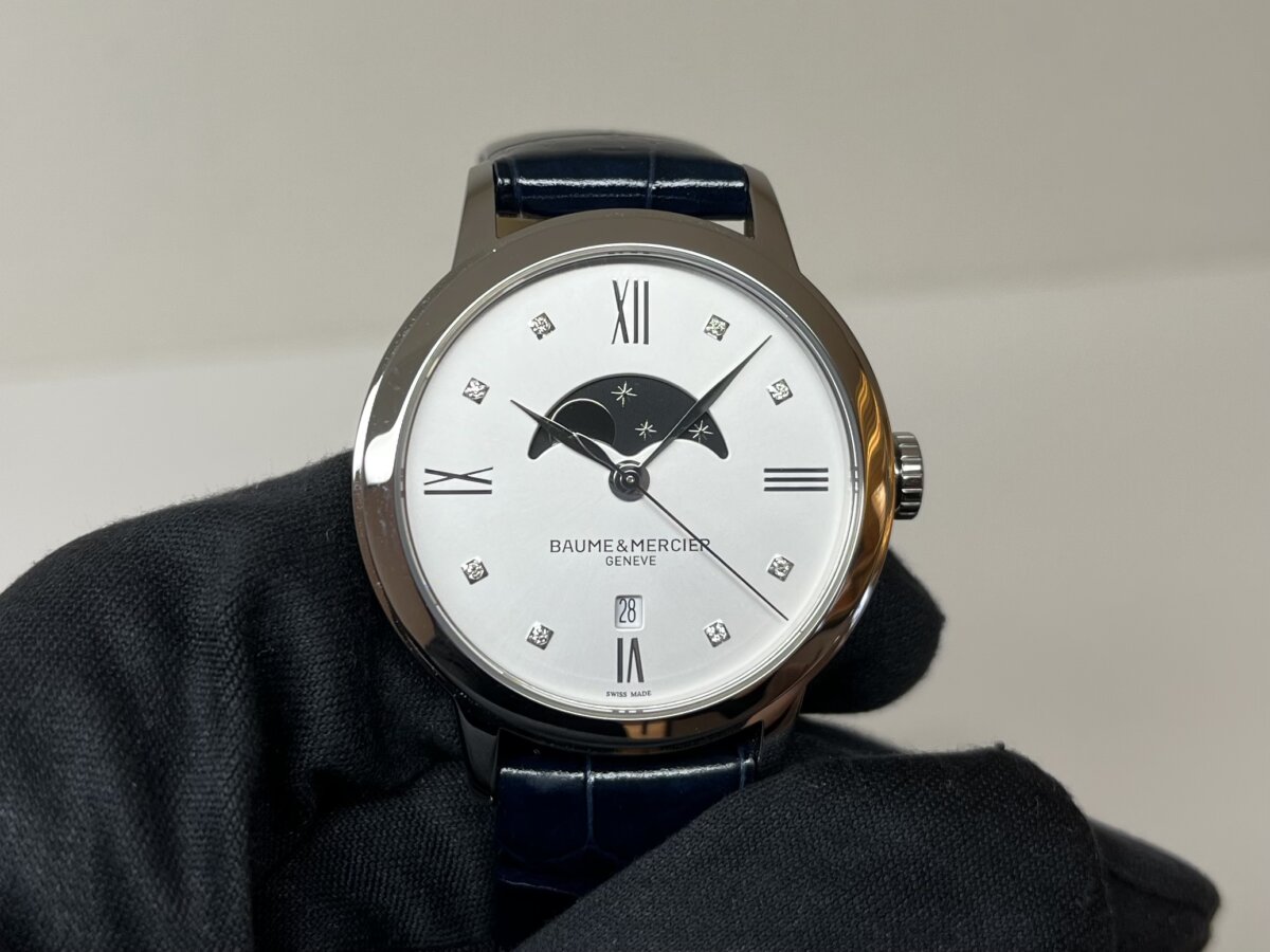 簡単購入 BAUME＆MERCIER レディースムーンフェイズウォッチ クラシマ