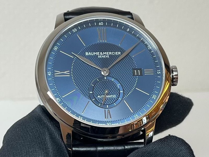 【ボーム＆メルシエ】ブルー文字盤がエレガントなクラシマスモールセコンドM0A10480のご紹介！！ - BAUME＆MERCIER 