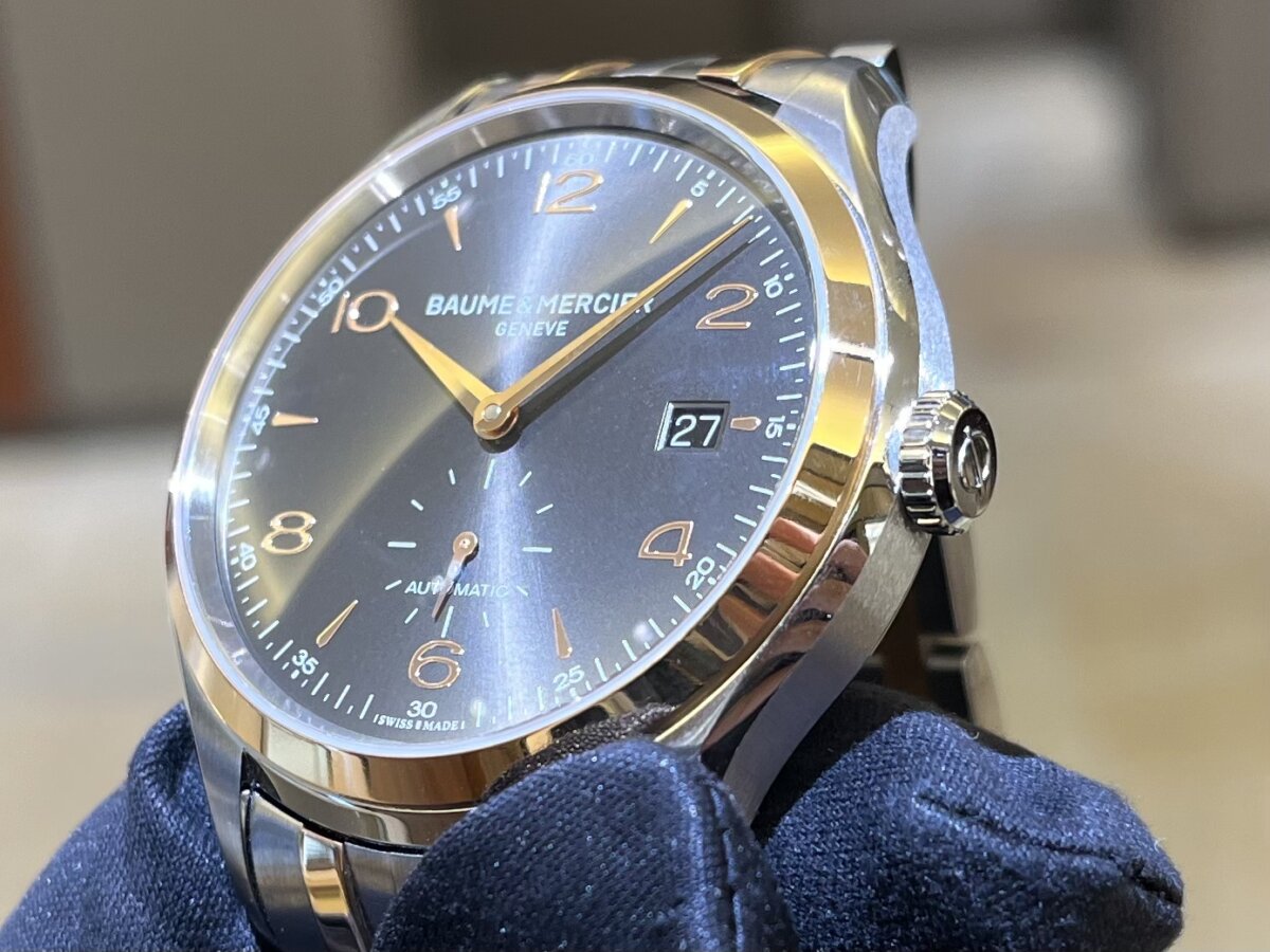 【ボーム&メルシエ】スレートカラー×コンビ色が美しいクリフトンスモールセコンド！！ - BAUME＆MERCIER 