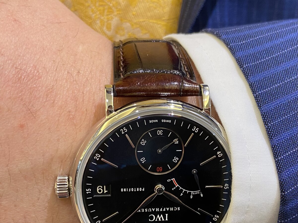 IWC 唯一の手巻きムーブメント ポートフィノ・ハンドワインド