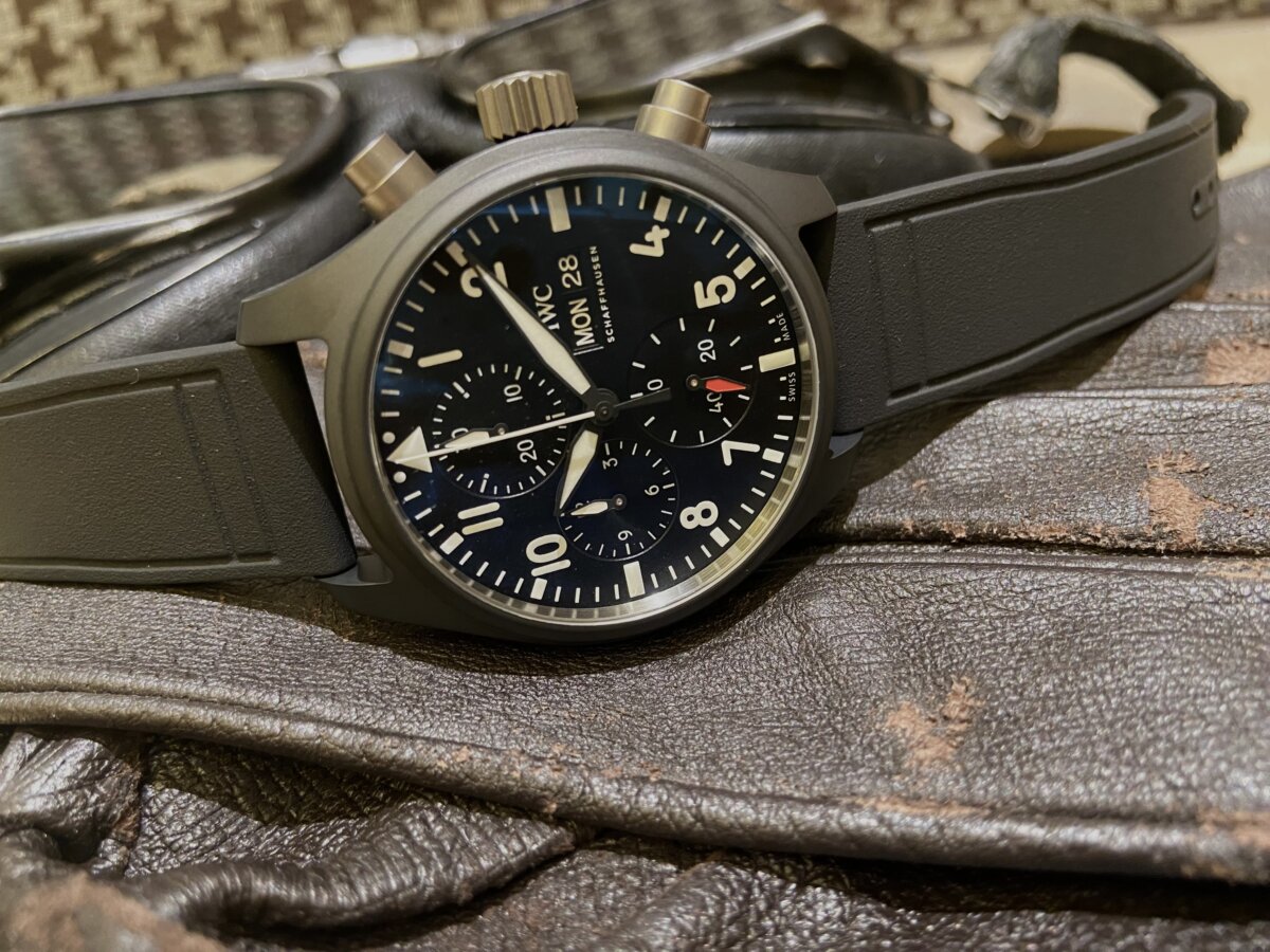 IWCパイロットウォッチ純正レザーストラップ中古品です、サイズ