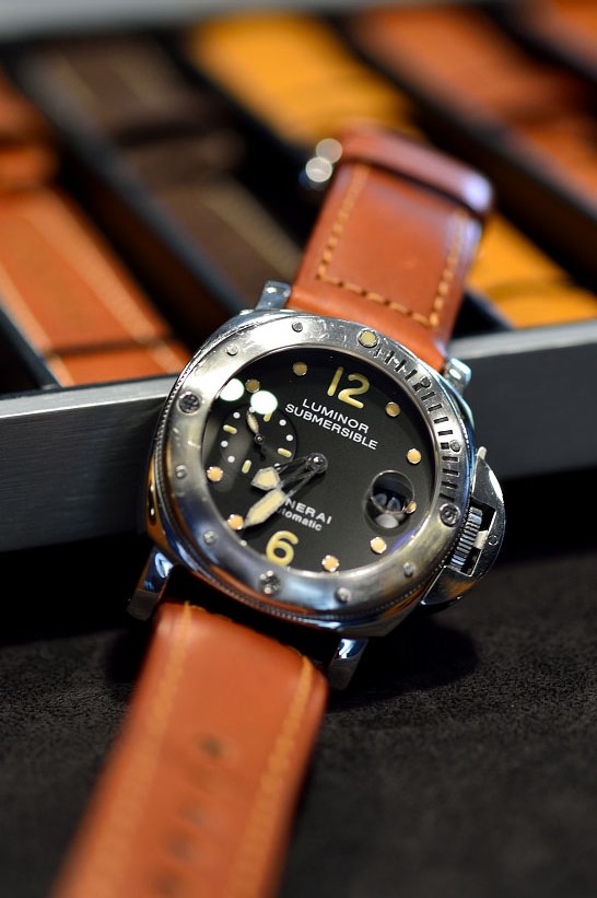 専用）PANERAI パネライ純正レザーベルト 44mm ブラウン | www