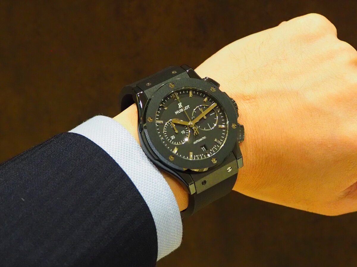 HUBLOT クラシックフュージョン　アエロフュージョン　ブラックマジック