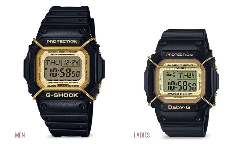 恋人たちに贈るクリスマス限定ペア、G-SHOCK「ラバーズコレクション
