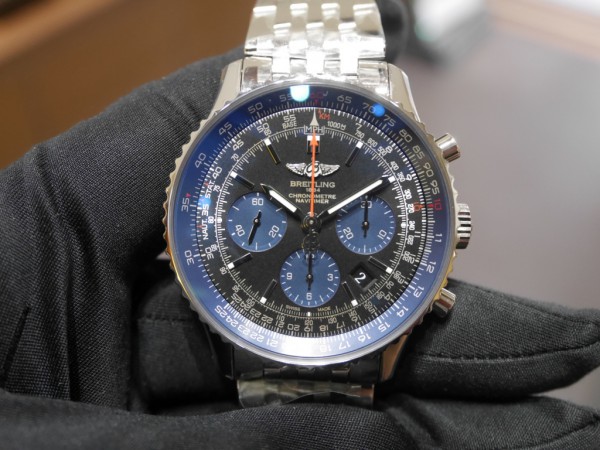 世界限定１０００本モデル ブライトリング「ナビタイマー０１ ブルーエディション S022CBENP」 - BREITLING 