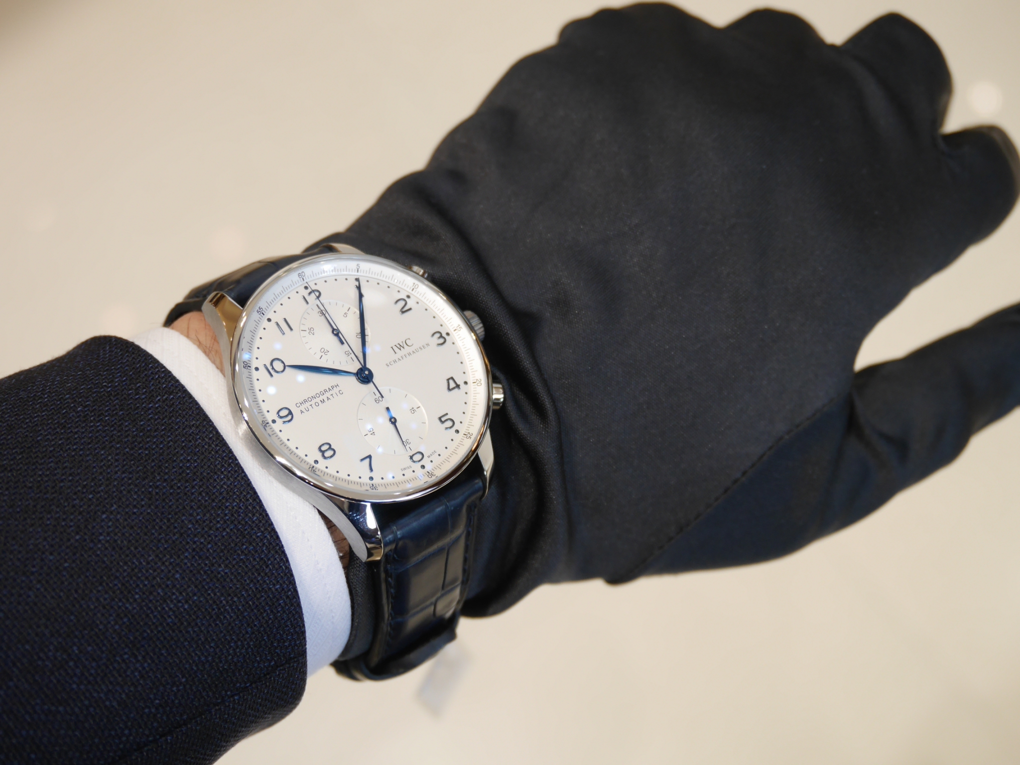 国産豊富な IWC - IWC ポルトギーゼクロノグラフ IW371446の通販 by