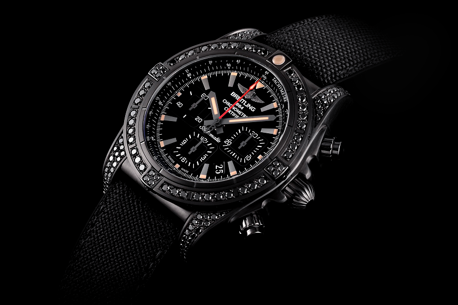 BREITLING クロノマット44 ブラックスチール ブラックダイヤモンド（M011B00ARB） - BREITLING 