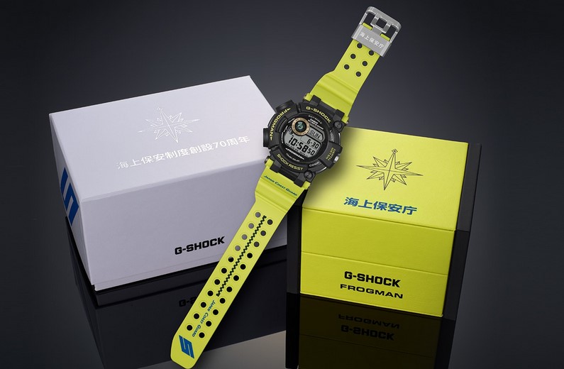 海上保安制度 創設70周年 タイアップモデル フロッグマン『GWF-D1000JCG-9JR』は完売 - G-SHOCK 