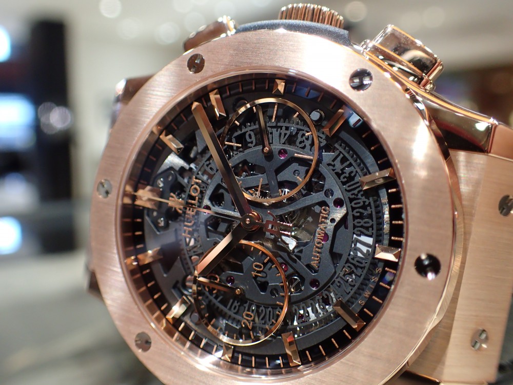 [ウブロ]スケルトン仕様の文字盤が魅力的なアエロ・フュージョン - HUBLOT 