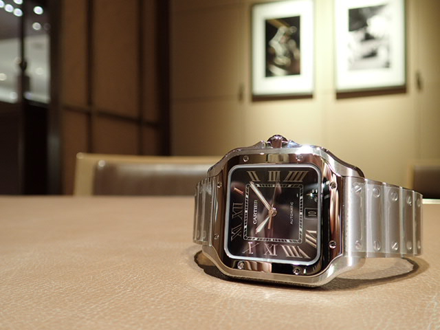 2019年新作 サントス スモーキー ブルーダイヤル再入荷しました! - Cartier 