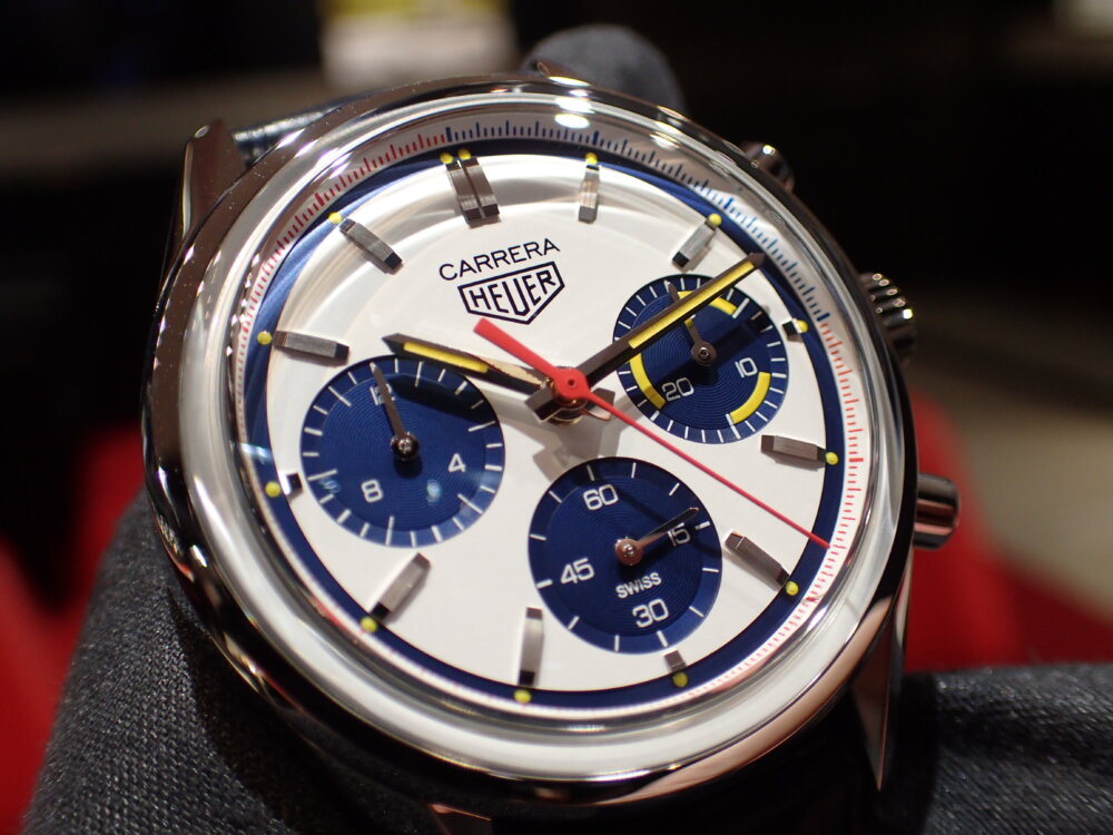 タグ・ホイヤー160周年限定「白・青・赤・黄」1000本限定のカラフルな特別なカレラ！ - TAG Heuer 