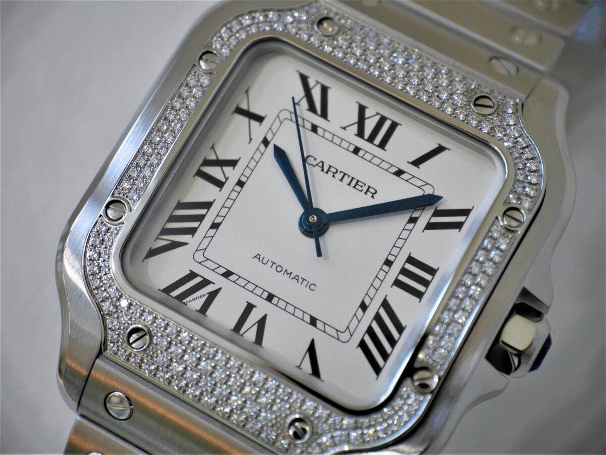 カルティエ206個のダイヤモンドが輝くサントスドゥカルティエ「W4SA0005」 - Cartier 