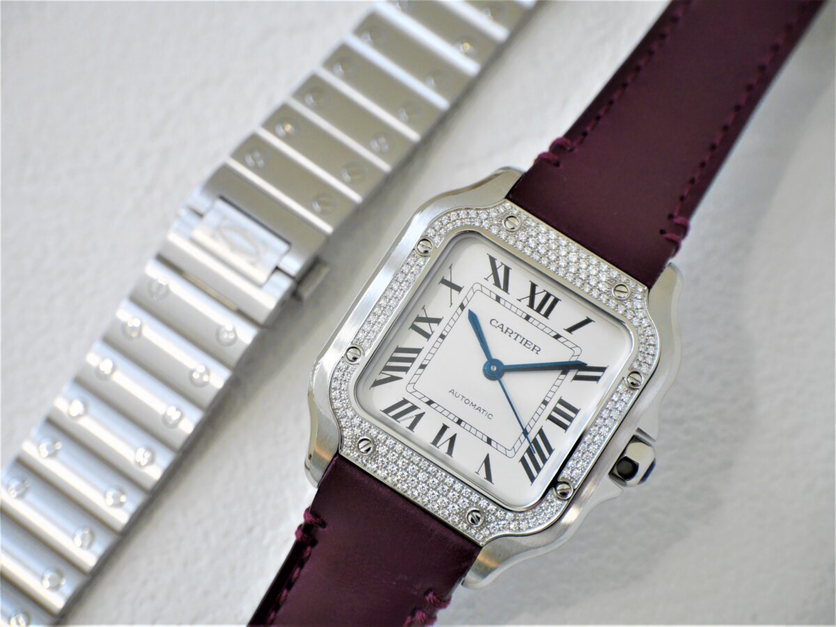 カルティエ206個のダイヤモンドが輝くサントスドゥカルティエ「W4SA0005」 - Cartier 