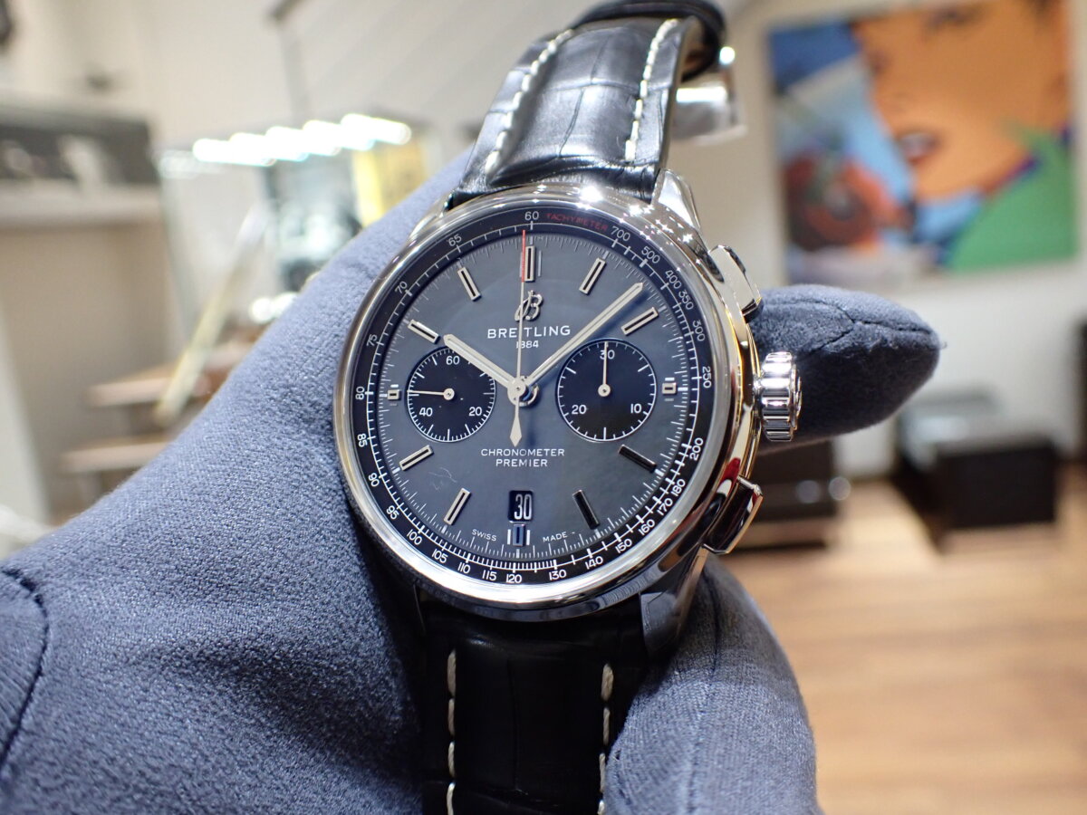 ブライトリング 限定モデルのプレミエ B01 クロノグラフをブレスレットに付け替えてみました！ - BREITLING 