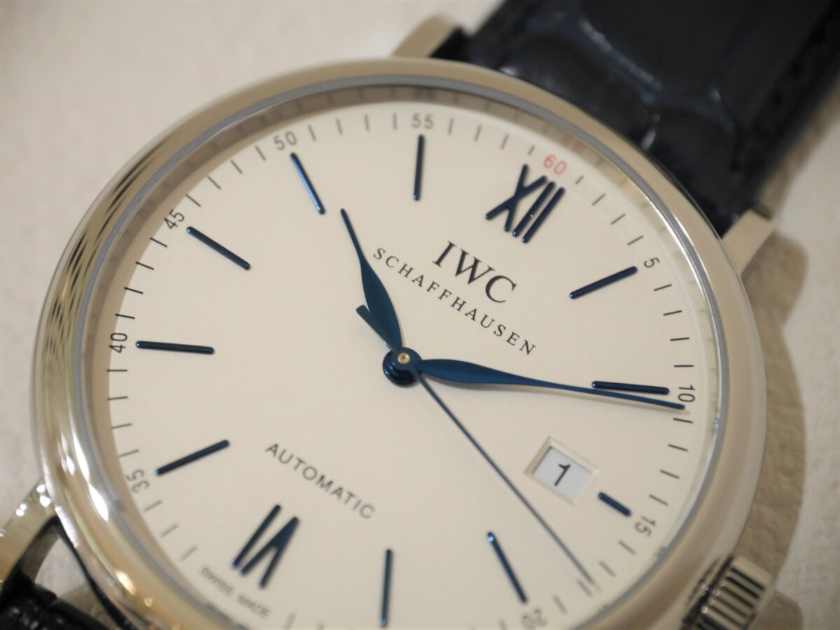 IWC白文字盤と青針の組み合わせが美しいポートフィノオートマティック - IWC 