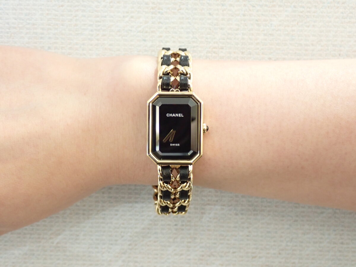 CHANEL/シャネル】プルミエールM ゴールド レディース腕時計