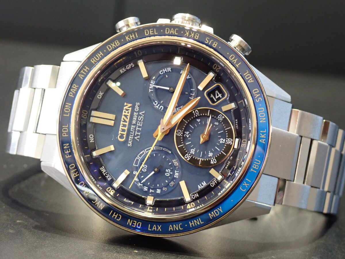 美品【Power of Neptune】シチズン 縦横無尽 アテッサ CC4054-68L