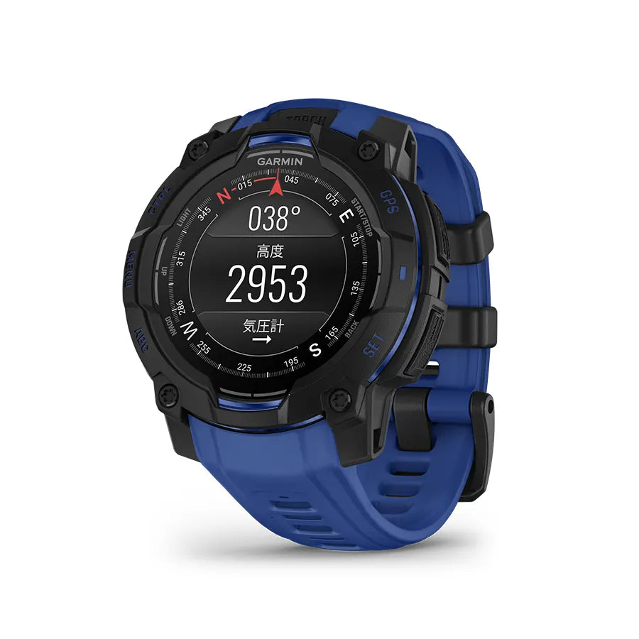 Instinct 3 AMOLED 45mm Black / Bolt Blue - 010-02936-33