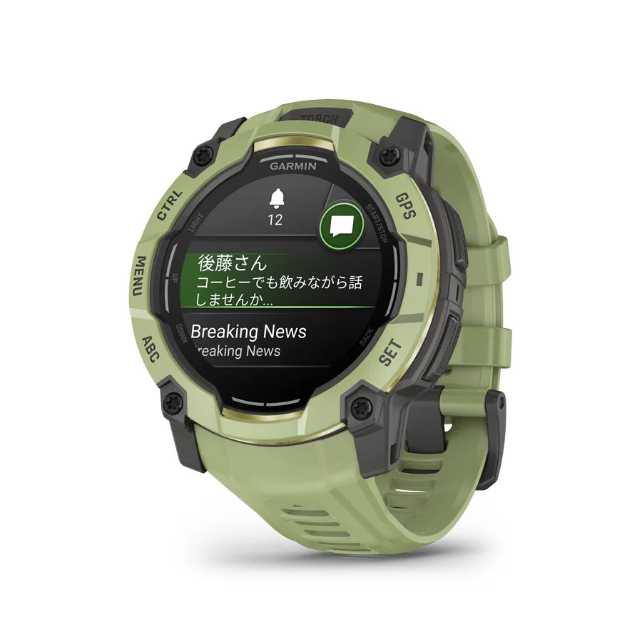Instinct 3 AMOLED 50mm Fern Green - 010-03020-32|ガーミン Instinct 3 AMOLED 50mm Fern Green - 010-03020-32|ガーミン
