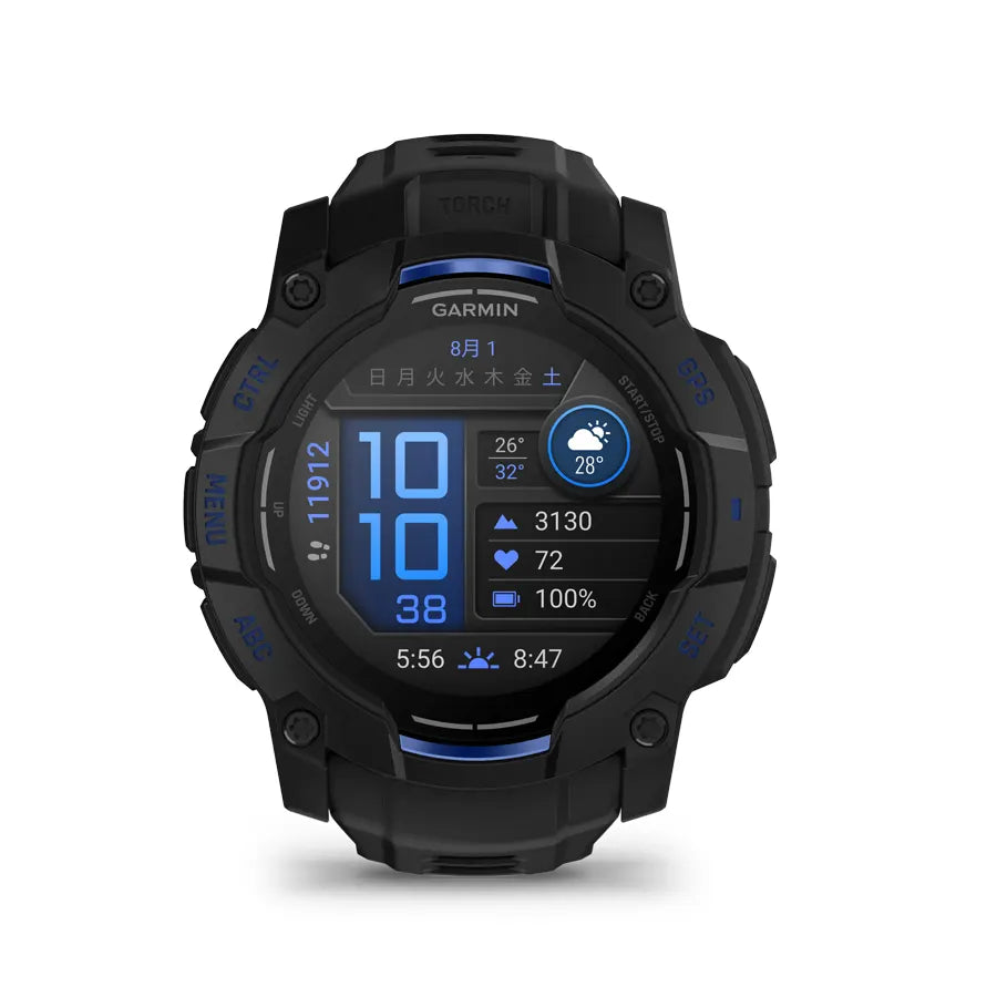 Instinct 3 Dual Power Tactical Black - 010-02934-80