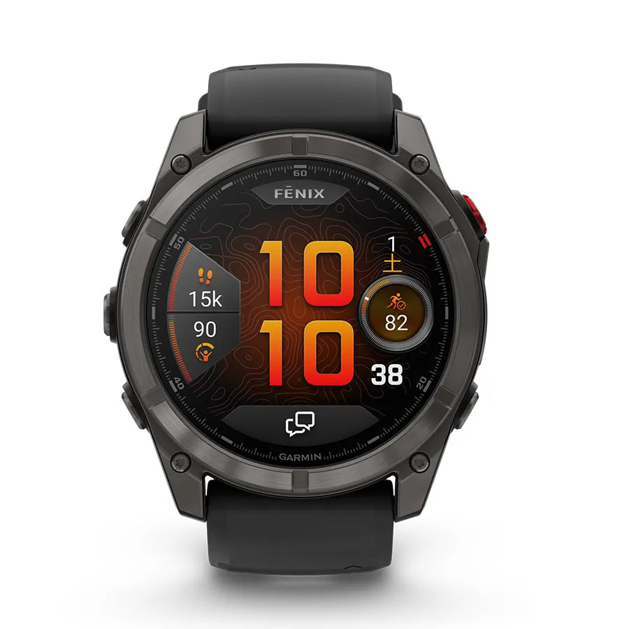 fēnix 8 Pro AMOLED 51mm Ti Carbon Gray DLC / Black|ガーミン fēnix 8 Pro AMOLED 51mm Ti Carbon Gray DLC / Black|ガーミン