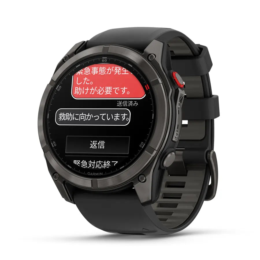 fēnix 8 Pro AMOLED 51mm Ti Carbon Gray DLC / Black|ガーミン fēnix 8 Pro AMOLED 51mm Ti Carbon Gray DLC / Black|ガーミン