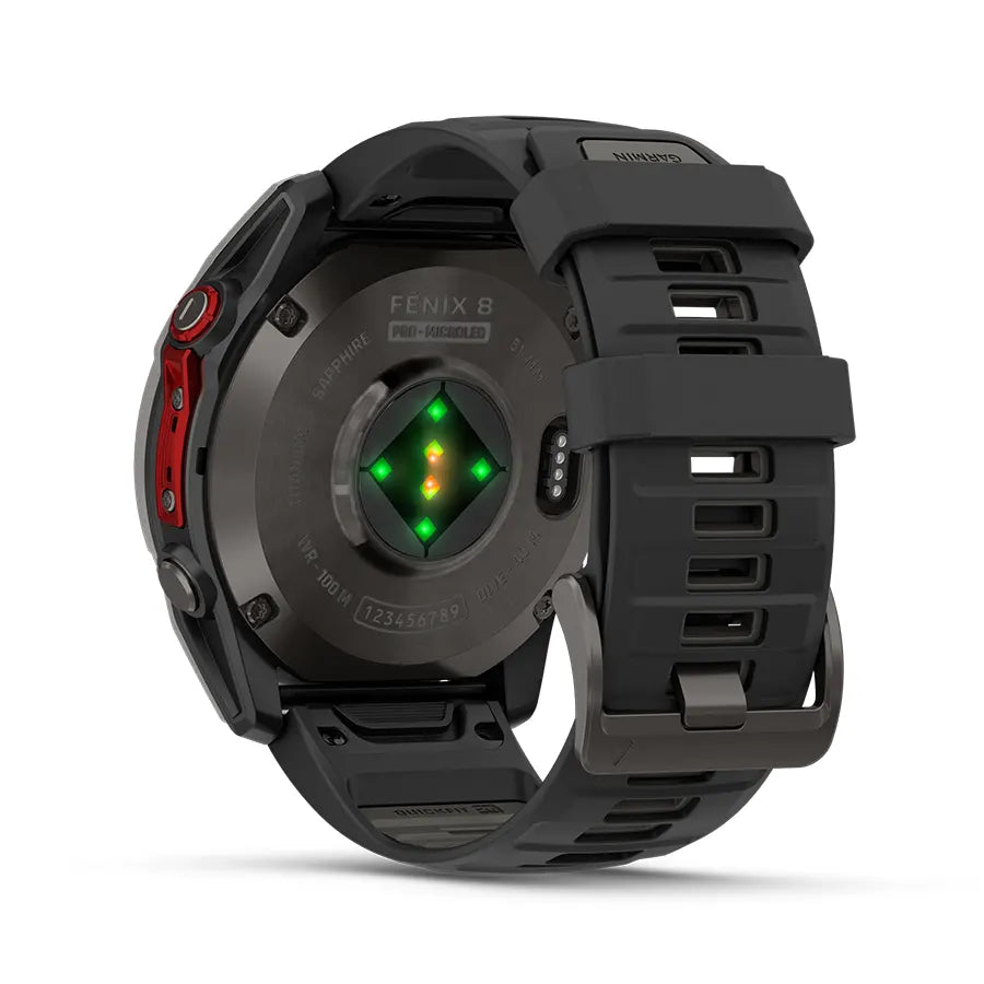 fēnix 8 Pro MicroLED 51mm Ti DLC / Black｜ガーミン – oomiya 公式サイト