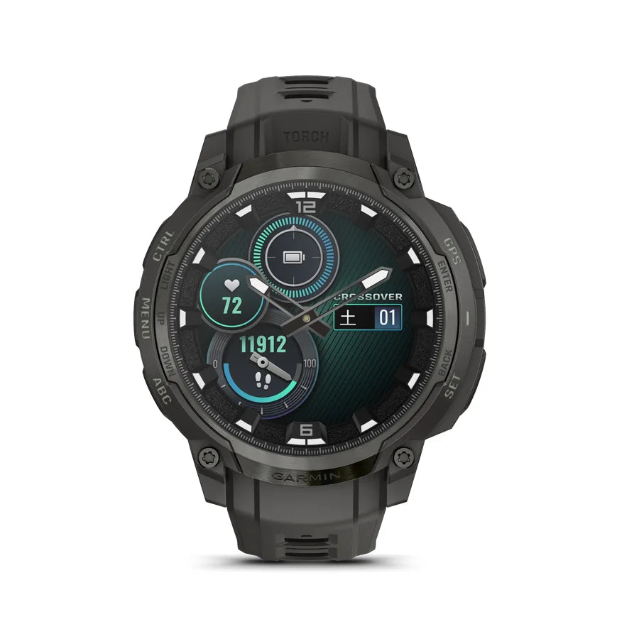 Instinct Crossover AMOLED Charcoal Grey - 010-03398-30｜ガーミン