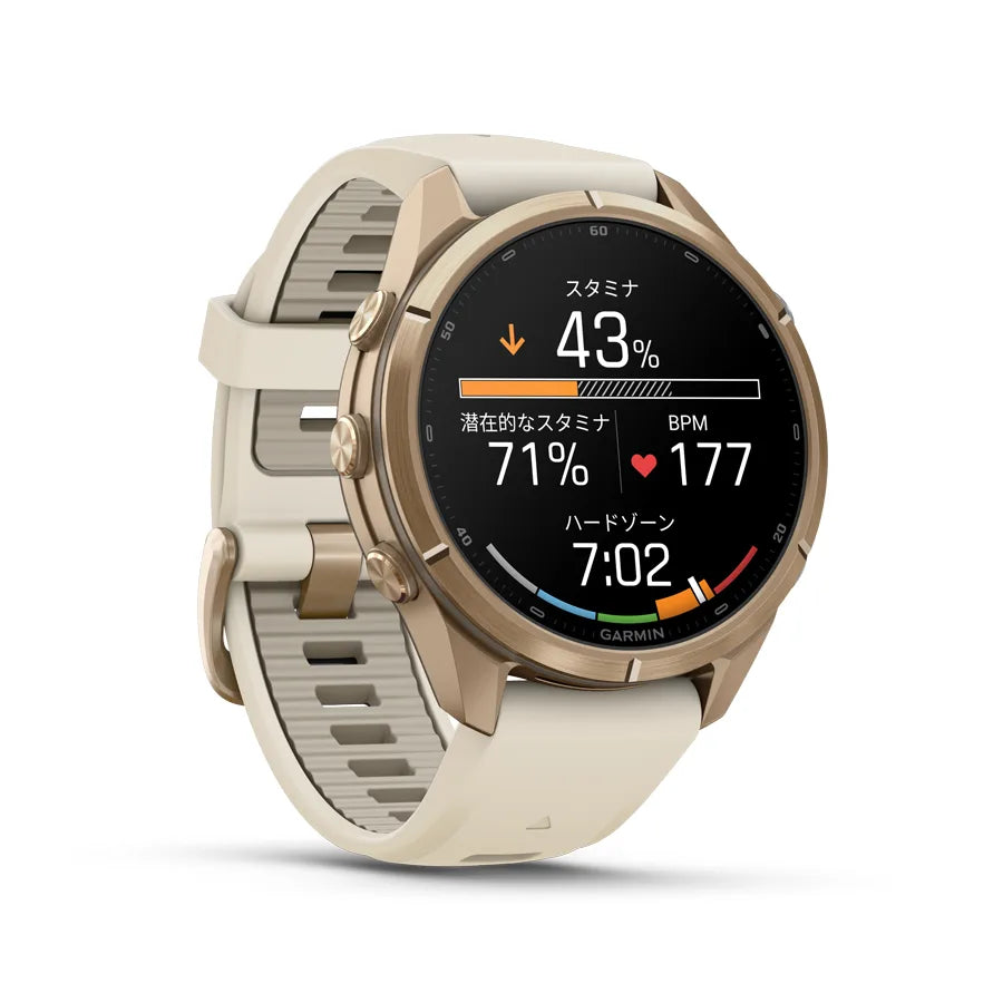 fēnix 9 Pro Sapphire AMOLED 43mm Gold Ti / Cream
