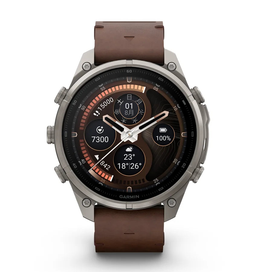 fēnix 9 Pro inReach Sapphire AMOLED 47mm Ti / Leather Band