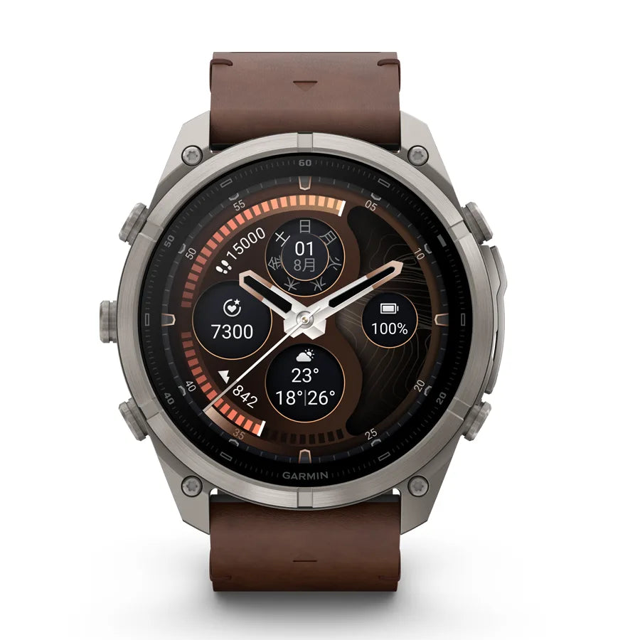 fēnix 9 Pro inReach Sapphire AMOLED 51mm Ti / Leather Band
