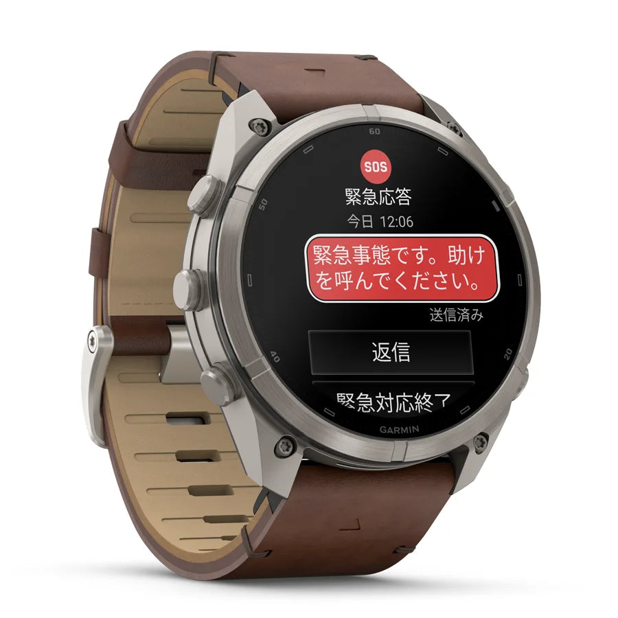 fēnix 9 Pro inReach Sapphire AMOLED 51mm Ti / Leather Band