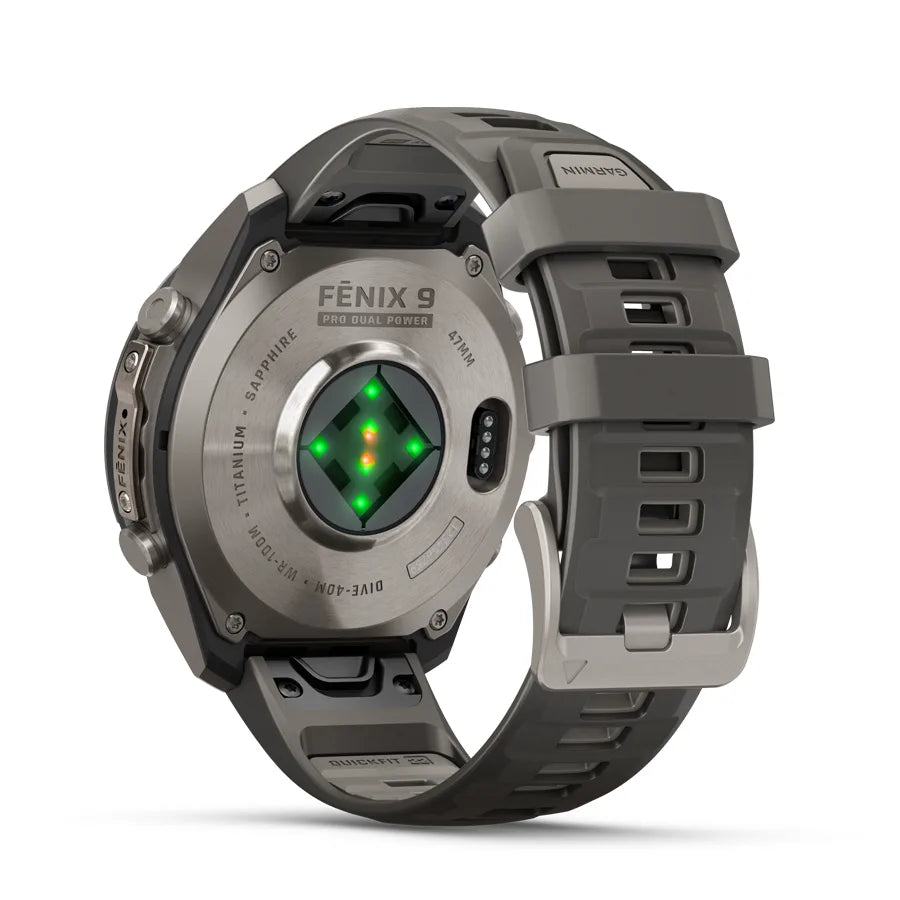 fēnix 9 Pro Sapphire Dual Power 47mm Ti / Pebble Gray