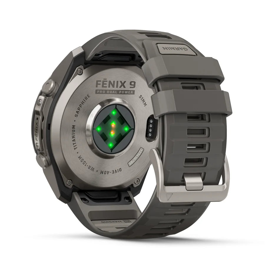 fēnix 9 Pro Sapphire Dual Power 51mm Ti / Pebble Gray
