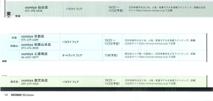 WATCHNAVI 2026 Autumn Vol.103