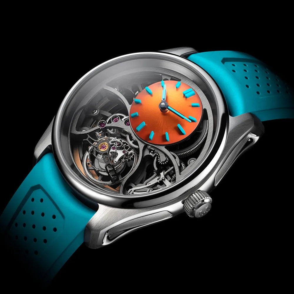 パイオニア・シリンドリカル トゥールビヨン スケルトン スパイスドアクア